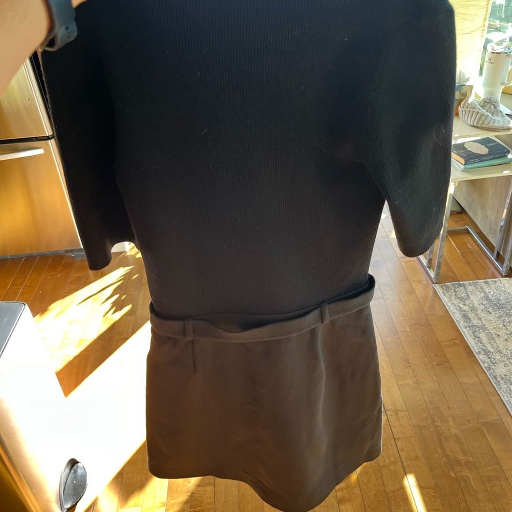 Theory black knitted sweater skirt pair - one piece. Never worn 💫